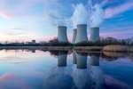 Nuclear power plant representing nuclear and environmental safety